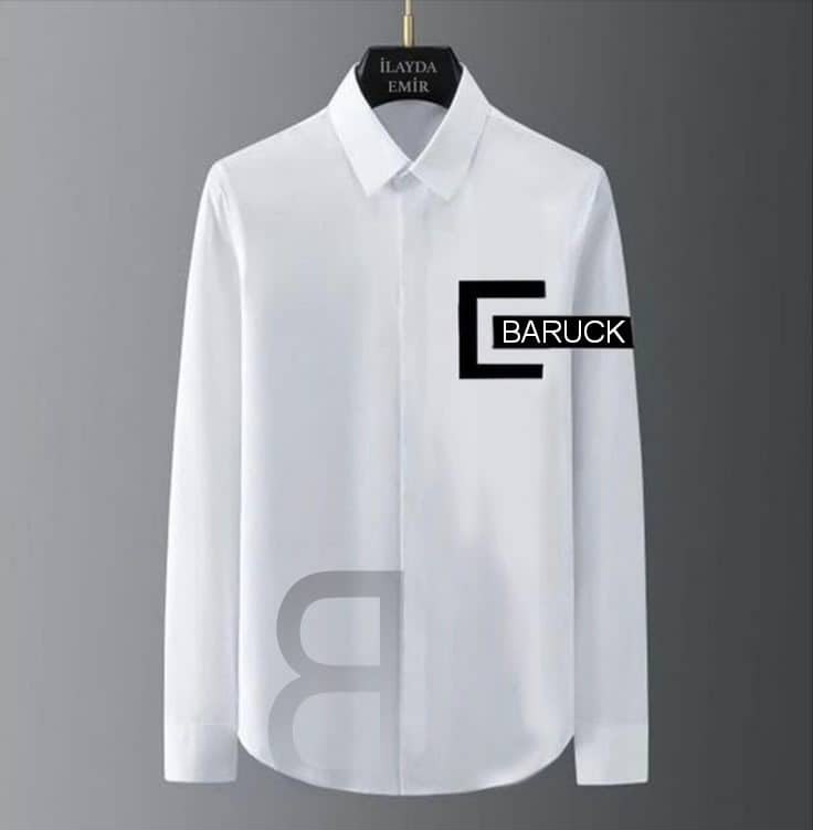 Chemise blanche à motifs graphiques Baruck