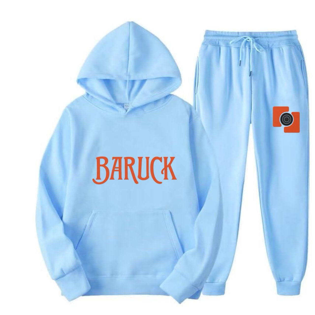 Ensemble à capuche bleu clair Baruck