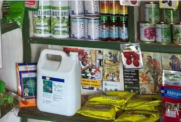 Intrants et fournitures agricoles en boutique